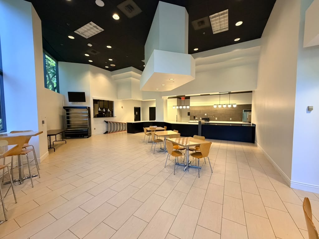 The cafeteria at 1000 Parkwood today