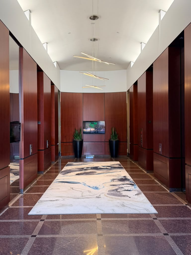 Elevator lobby today